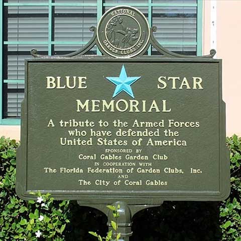Blue Star Memorial Marker