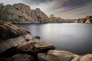 Early morning at Willow Lake, Prescott, AZ. Photo by Phillip Scheel.