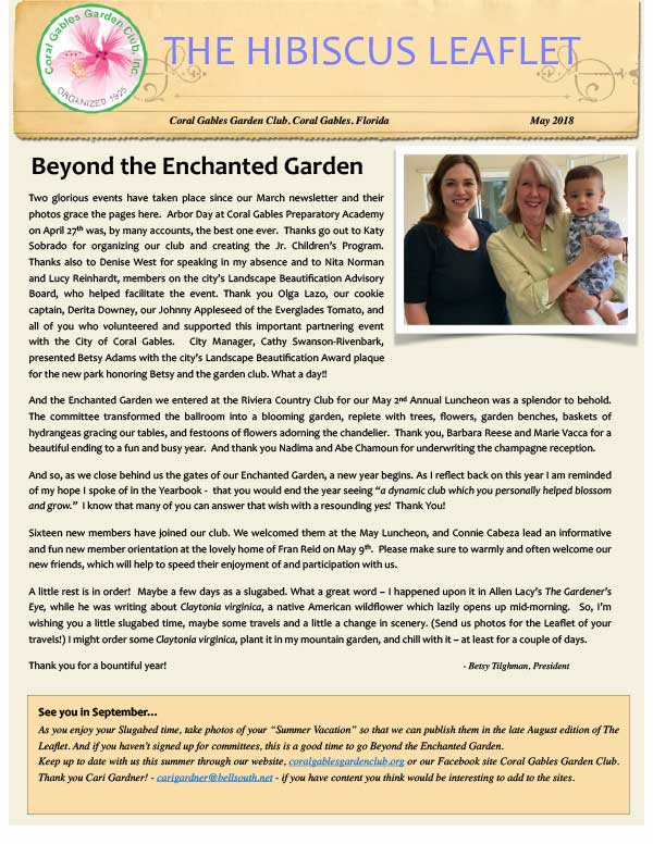 May 2018 Hibiscus Leaflet