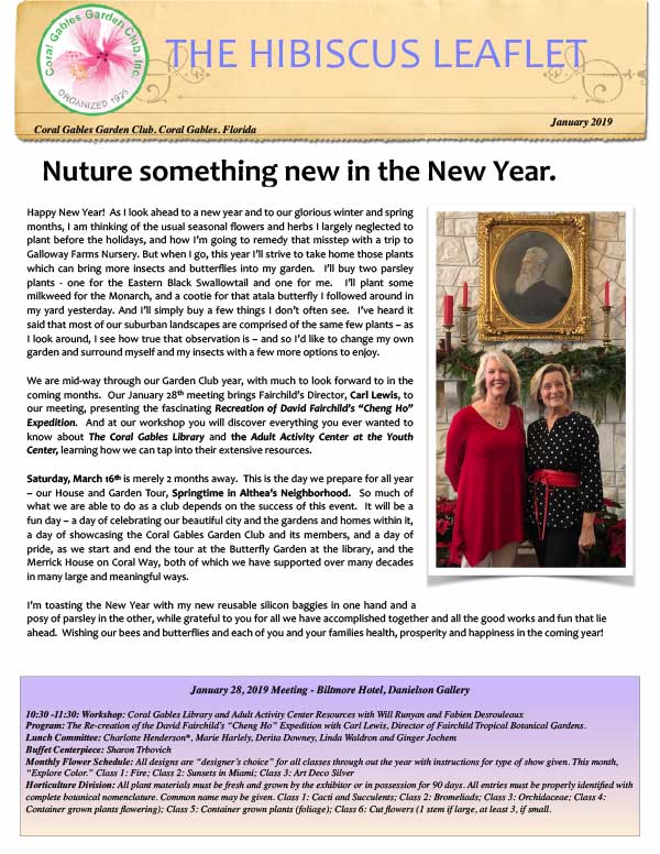January 2019 Hibiscus Leaflet