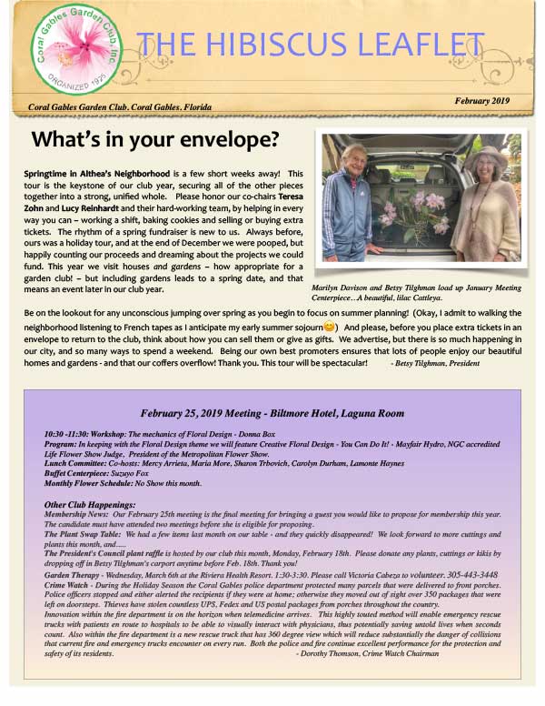 February 2019 Hibiscus Leaflet