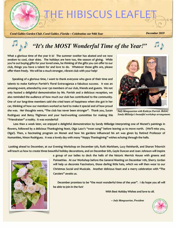 December 2019 Hibiscus Leaflet