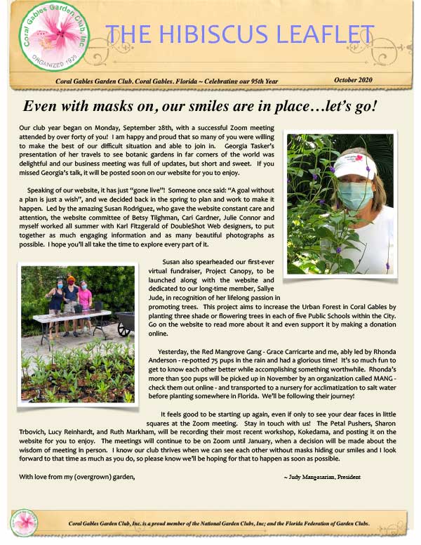 October 2020 Hibiscus Leaflet